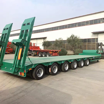 Chasis de contenedor de 3 ejes 40FT 60FT de cama plana Semirremolque con neumáticos 12r22.5