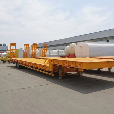 Chasis de contenedor de 3 ejes 40FT 60FT de cama plana Semirremolque con neumáticos 12r22.5