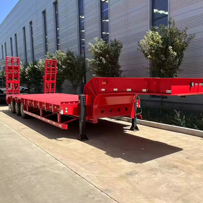 Semi-remolque de 3 ejes de contenedores de 20 a 60 pies con una pata de aterrizaje de 28 t