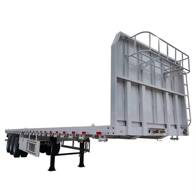 Trailer de camión de piso plano de 40 pies con bloqueo de torsión de 12 PCS y banda de rodadura de 1820 mm
