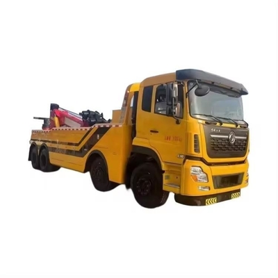 3815 mm Base de ruedas Diesel Flatbed Wrecker camión de remolque de rotación pesado para cargas pesadas