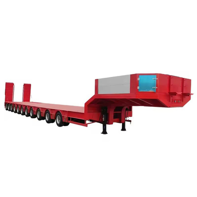 13m 3 Ejes Usado Trailer de cama baja para el mercado de África Trailer de cama plana Camionetas