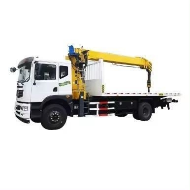 30 toneladas de grúa de plataforma destructor montado 6X4 de trabajo pesado de cama plana rodante rodante camión de remolque