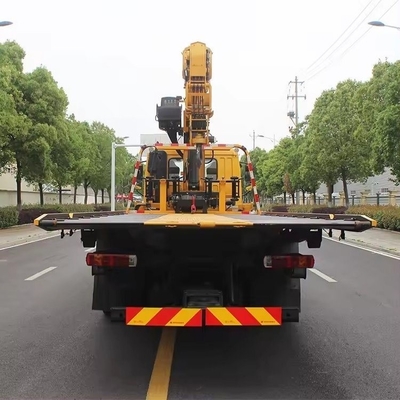 30 toneladas de grúa de plataforma destructor montado 6X4 de trabajo pesado de cama plana rodante rodante camión de remolque