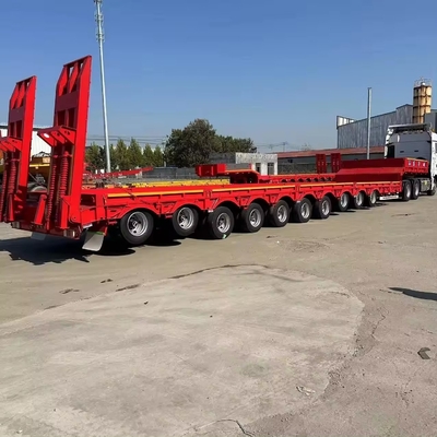 Remolques de lecho bajo 3 ejes 1820 mm de banda de rodadura adecuado para el transporte de equipos pesados y grandes