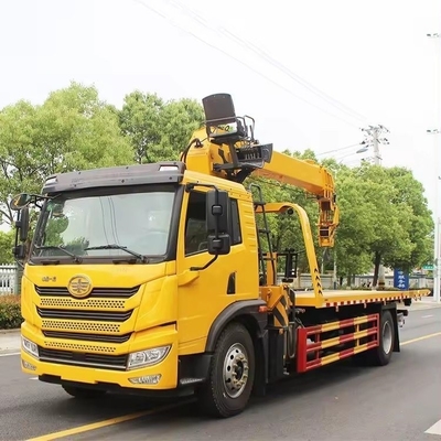 Dongfeng 8 10 toneladas peso de remolque Euro III IV V diesel 21m 5 toneladas gancho de recuperación camión de remolque de cama plana