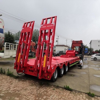Semirremolque de 3 ejes de piso plano para el transporte de contenedores sin sistema de frenado antibloqueo ABS