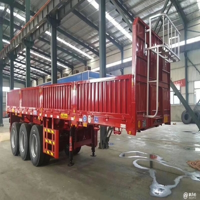 4 Ejes Lowboy Semi remolque para el transporte de excavadoras de 60 70 80 toneladas