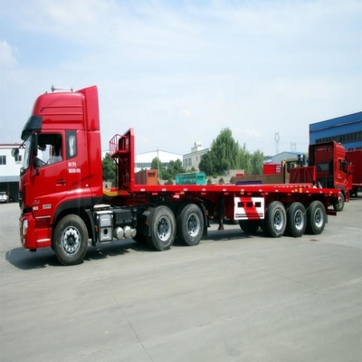 Transporte de excavadoras de 3 ejes 60 toneladas Semirremolques usados de lecho bajo con eje de 13 t