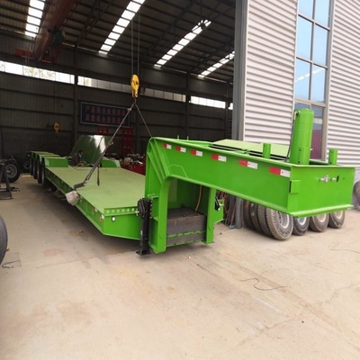 Servicio post-venta de 3 años de servicio pesado hidráulico de 3 ejes de 60 toneladas Lowboy Semi-remolques