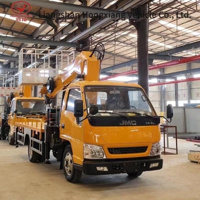 Plataforma de trabajo de gran altitud Dongfeng 16m Camión aéreo grúa Camión con motor Weichai