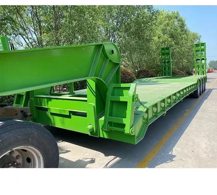 50 toneladas de carga verde camión remolque 3 4 eje personalización 1 año servicio postventa
