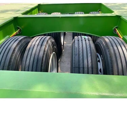 50 toneladas de carga verde camión remolque 3 4 eje personalización 1 año servicio postventa