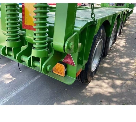 50 toneladas de carga verde camión remolque 3 4 eje personalización 1 año servicio postventa