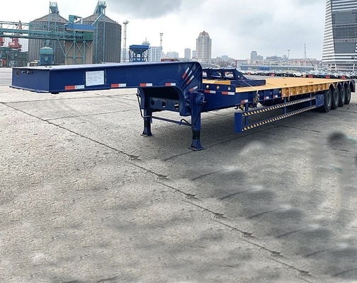 EHL9400L 4 Ejes Chasis bajo Semi-remolque de cama plana baja para el transporte de carga ligera