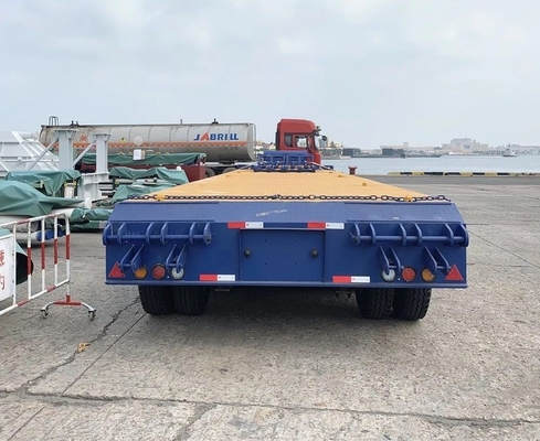 EHL9400L 4 Ejes Chasis bajo Semi-remolque de cama plana baja para el transporte de carga ligera