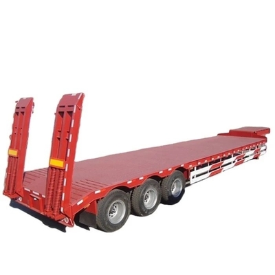 1820 mm de banda baja de baja baja baja baja baja baja de cama plana camión remolque para el transporte de carga de gran tamaño