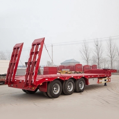 Transporte Máquinas de trabajo pesado 3/4/5 Eje 50 60 80 toneladas Excavadora de cuello de ganso Cargador bajo