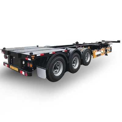 Sistema de frenado de doble línea EHL9400TJZ40 3 ejes 40 FT Semi remolque de camión esqueleto plano