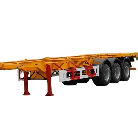 Camión de transporte de contenedores de 40 ft remolque esqueleto semirremolque para transporte seguro