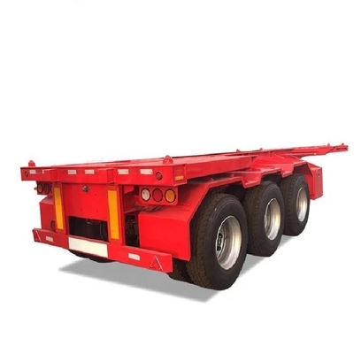 Camión de transporte de contenedores de 40 ft remolque esqueleto semirremolque para transporte seguro
