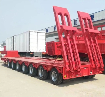Carga pesada 50 t-60 t 3/4 ejes Lowboy/baja cubierta/plataforma/cargador para transporte de excavadoras