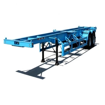 Semi-remolque con esqueleto de Shandong para transporte de contenedores de 40 pies