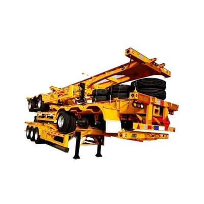 Semi-remolque con esqueleto de Shandong para transporte de contenedores de 40 pies