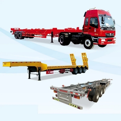 20FT 40FT Cargo Contenedor Esqueleto Camión semirremolque con servicio postventa de 1 año