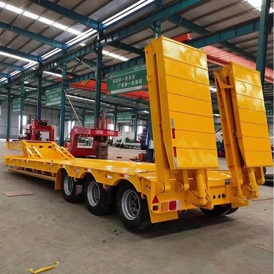 Suspensión mecánica 40 FT 3 cargador de eje remolque de transporte gancho remolque de tabla de la máquina