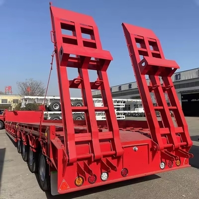 Suspensión mecánica 40 FT 3 cargador de eje remolque de transporte gancho remolque de tabla de la máquina