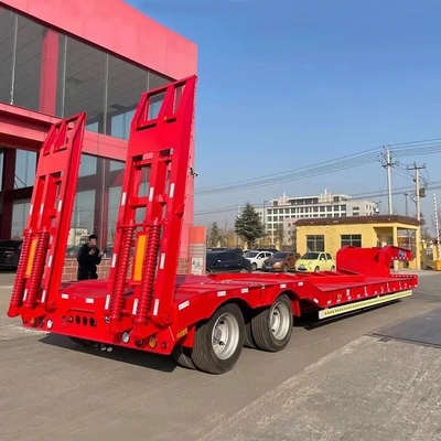 Suspensión mecánica 40 FT 3 cargador de eje remolque de transporte gancho remolque de tabla de la máquina