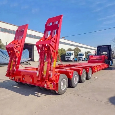 Suspensión mecánica 40 FT 3 cargador de eje remolque de transporte gancho remolque de tabla de la máquina