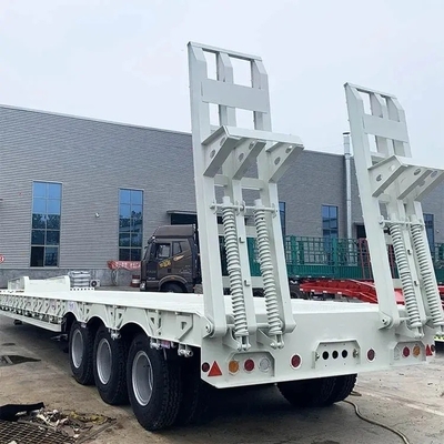 Suspensión mecánica 40 FT 3 cargador de eje remolque de transporte gancho remolque de tabla de la máquina