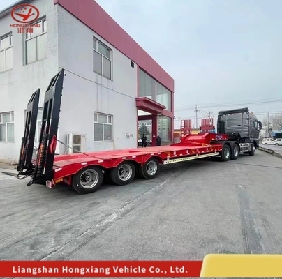 Camión de carga baja desmontable con cuello de ganso/Lowbed/Lowboy Low Flat Bed Trailer Personalizable