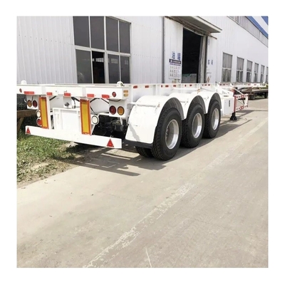 Chasis de contenedor de 3 ejes 40FT 20FT esqueleto camión semi-remolque con 2 ejes