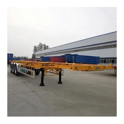 Chasis de contenedor de 3 ejes 40FT 20FT esqueleto camión semi-remolque con 2 ejes