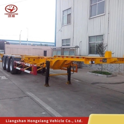 Semi-remolque de contenedores de tres ejes para el transporte de contenedores extendidos