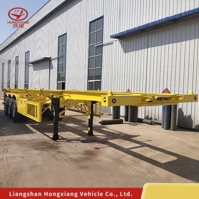 Tandem esqueleto semirremolque de 3 ejes semirremolque de 1820 mm Pneumático número 8/12/16