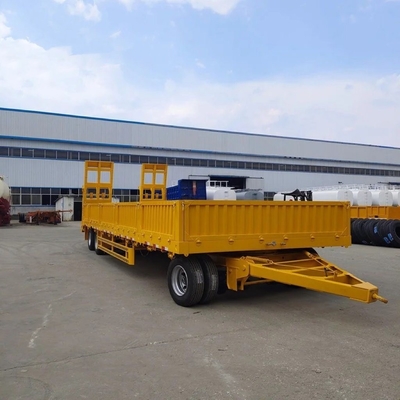 5.5 toneladas de trabajo ligero de 3 ejes lateral tractor multifunción escalera hidráulica semirremolque