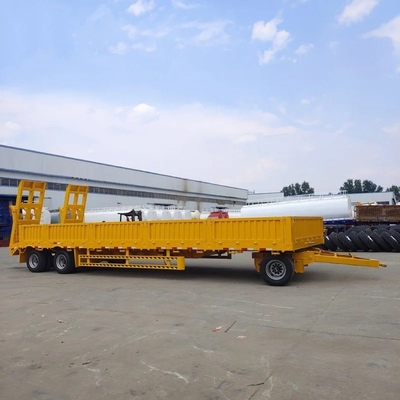 5.5 toneladas de trabajo ligero de 3 ejes lateral tractor multifunción escalera hidráulica semirremolque