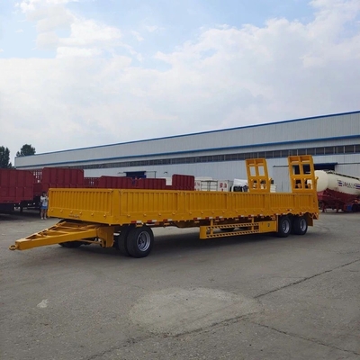 5.5 toneladas de trabajo ligero de 3 ejes lateral tractor multifunción escalera hidráulica semirremolque