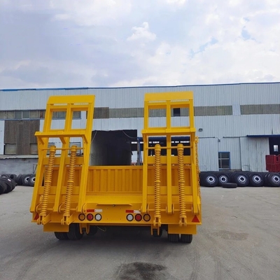 5.5 toneladas de trabajo ligero de 3 ejes lateral tractor multifunción escalera hidráulica semirremolque