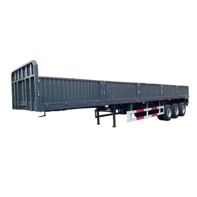 Acero al carbono 3 ejes 13m 40tón removible cerca de pared lateral carga semi remolque camión