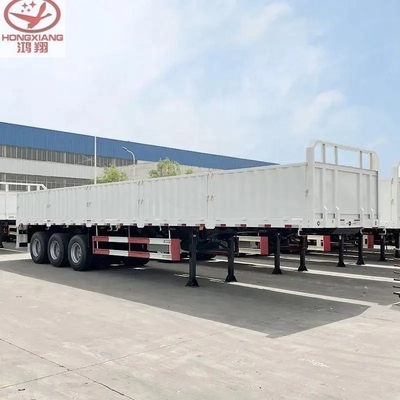 Camión con cerca de pared alta, semi-remolque de ganado con 3 ejes, transporte de ganado de carga a granel de 50 toneladas