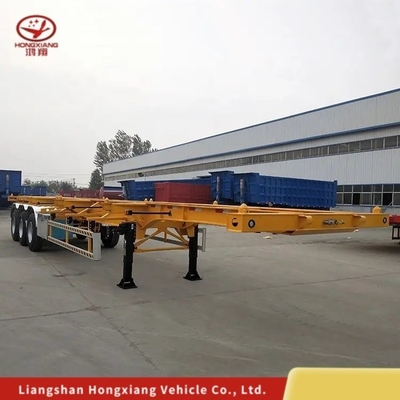 20FT 45FT esqueleto Semi 40FT esqueleto contenedor chasis remolque con tipo de enlace múltiple