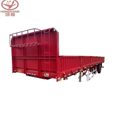 2 Ejes 50t 60t 80t Semiremolque de cerca de carga a granel para el transporte de animales y plantas
