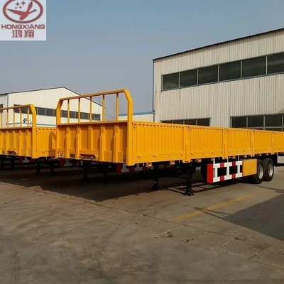 2 Ejes 50t 60t 80t Semiremolque de cerca de carga a granel para el transporte de animales y plantas