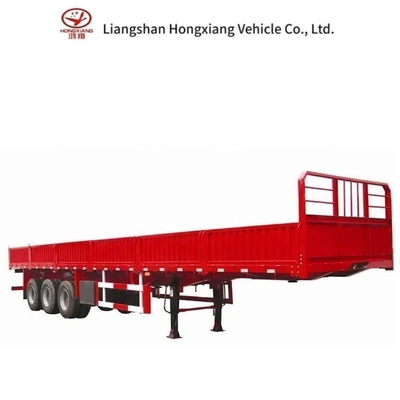 Semiremolque de transporte de carga de 40 pies con tres ejes 1820mm 5,5 toneladas