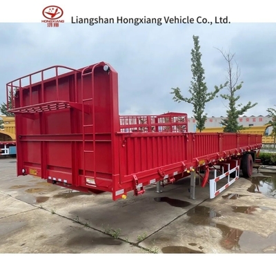 Semiremolque de transporte de carga de 40 pies con tres ejes 1820mm 5,5 toneladas